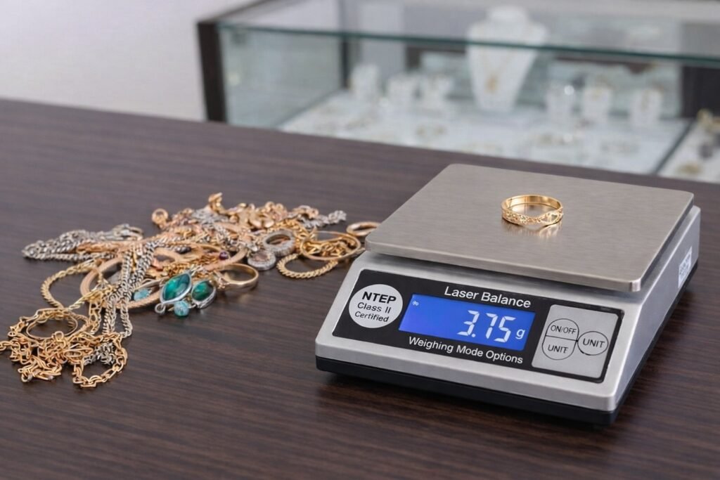 NTEP Class II certified balance at a gold buying counter 1