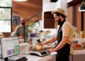 NTEP certified legal-for-trade retail scale with Certificate of Conformance data plate and Weights and Measures inspection seal