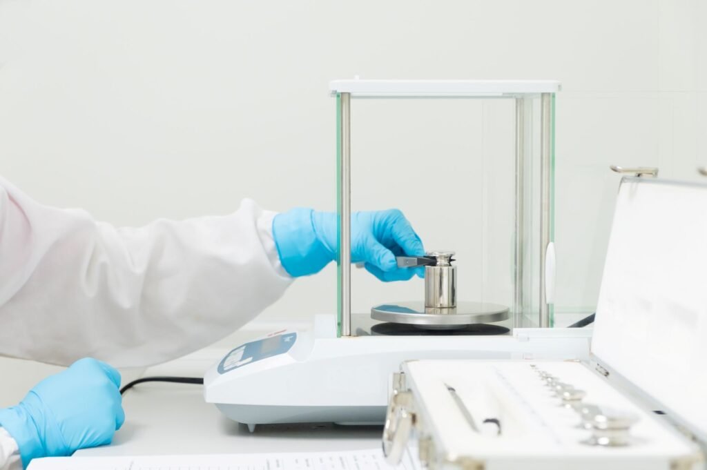 Weights and Measures calibration seal sticker on a retail price computing scale confirming annual inspection and legal-for-trade authorization