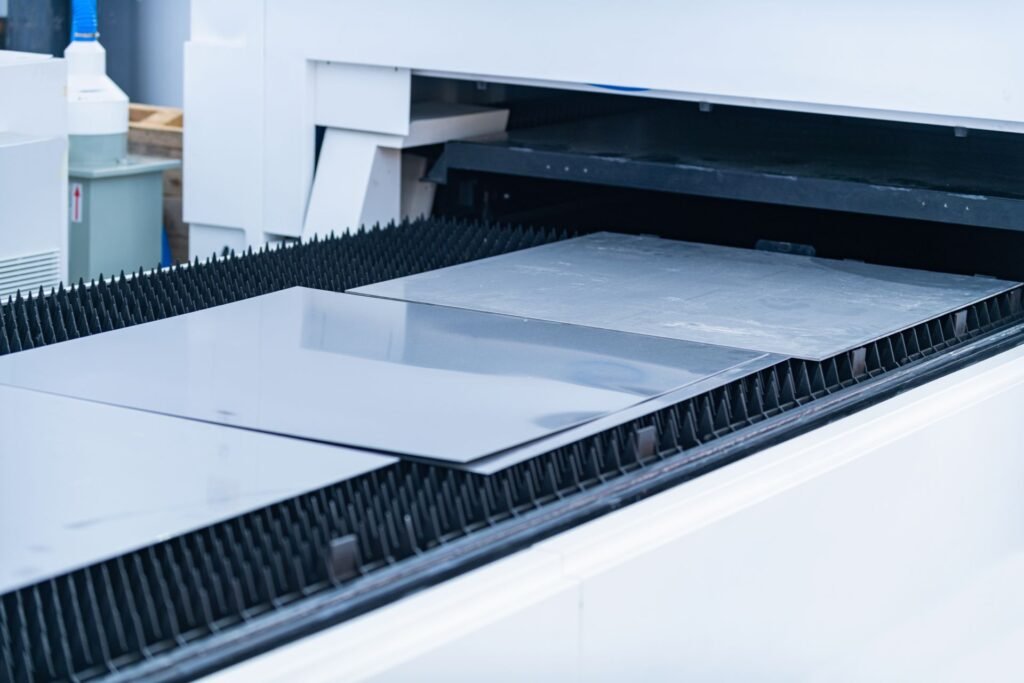 Stainless steel industrial floor scale in a food manufacturing facility suitable for washdown cleaning